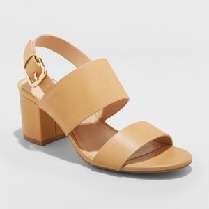 Haley Two Strap City Sandal Pumps -A New Day